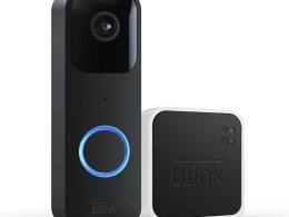 Blink Video Doorbell + Sync Module 2 (newest model) — Two-way audio, HD video, two-year battery life, motion detection, chime app alerts, Works with Alexa (Black)